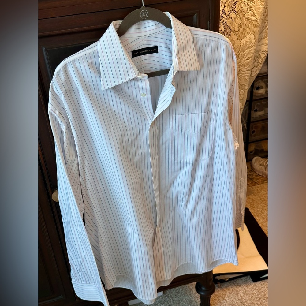 Men's Hart Shaffner MarxDress Shirt 16-35